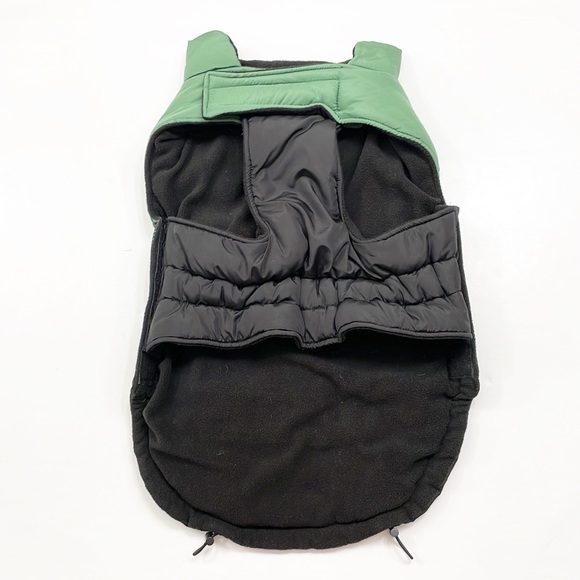 Coleman Dog Coleman Greenblack Plaid Fleece Lined Dog Puffer Jacket